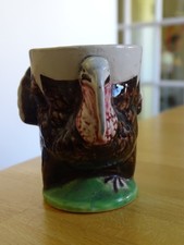 SARREGUEMINES AN OLD FAIENCE CUP ANIMAL MODEL