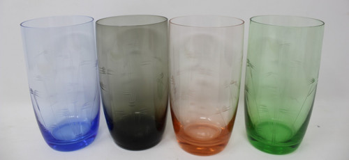 Verres cristal gravés - cristal,