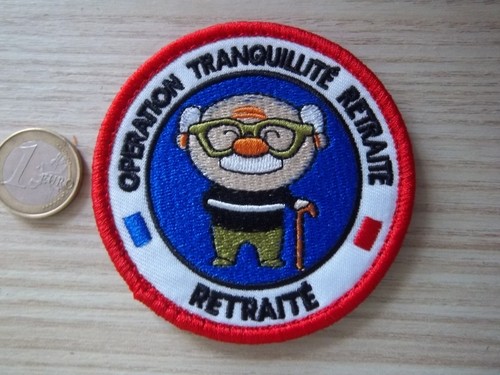 écusson humour retraité