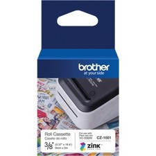 Brother Genuine CZ-1001 3/8" [0.37"] 9mm wide x 16.4 ft. [5 m] long label roll
