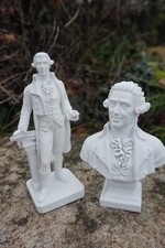 RE0066 A  2  FIGURINES BUSTE STATUETTE REPRODUCTION  PAOLI PASCAL CORSE PASQUALE