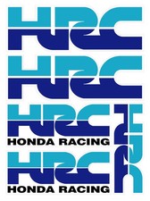 HRC Honda Decal Set 5 Stickers