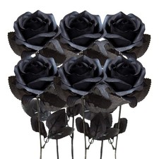 Lot de 6 roses artificielles