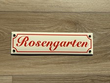 Plaque Émaillée Rosengarten