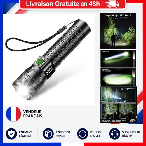 Lampe torche led rechargeable - lampe,