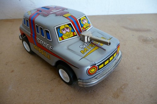 Space missile car tin toy - toy,