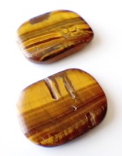 Lot de 2 galets en Oeil de