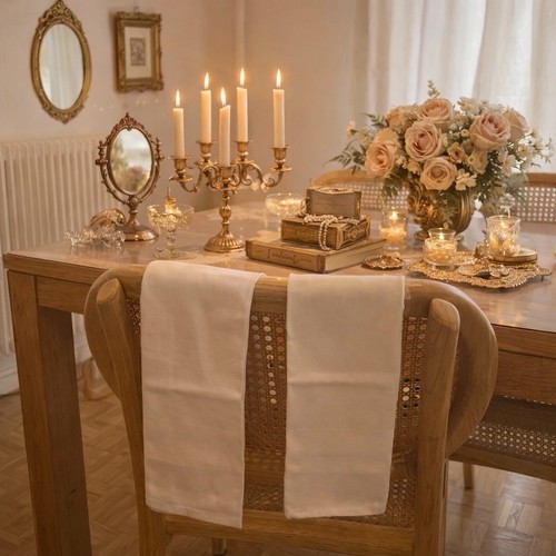 Lot torchons coton blanc - de,