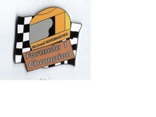 PIN'S F1 - MICHAEL SCHUMACHER - WORLD CHAMPION - HELMET