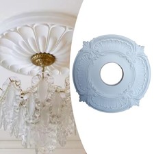 Rosace de plafond blanche