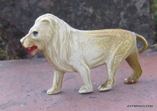 ANTIQUE WILD ANIMALS CELLULOID TOY - LION - SIC 1906 ~ VINTAGE