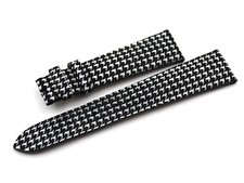Watch Band Leather Pied De Poule Black 20/16mm Limited Edition Accessories Parts