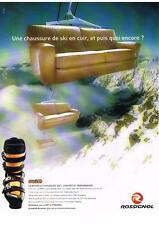 PUBLICITE ADVERTISING  2001    ROSSIGNOL  CHAUSSURES DE SKI SOFT