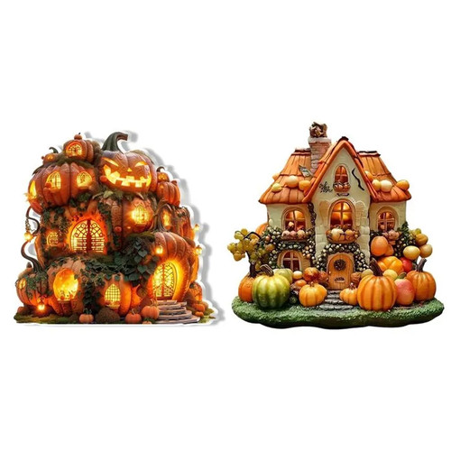 Maison halloween 20cm - maison,