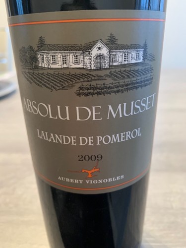 Lalande pomerol 2009 absolu - pomerol, de
