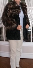 Manteau de Fourrure ancien  Astrakan et Col Renard