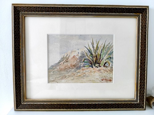 Aquarelle orientaliste debut - aquarelle,