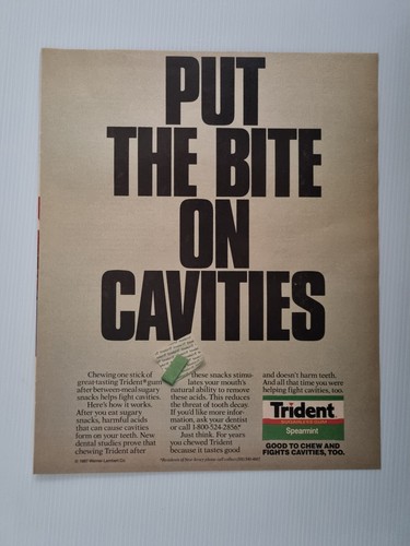 Trident advertising magazine - trident,