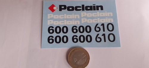 Decalcomanie decals poclain - decals,