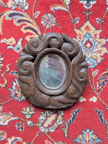 Miroir ancien mercure bois - ancien,