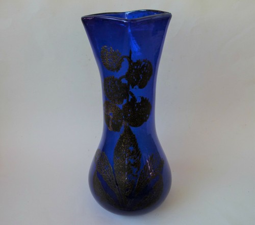 Vase verre bleu - bleu, cobalt