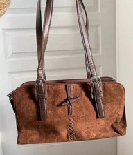 Sac western en daim marron -