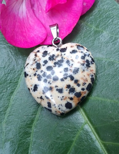 Pendentif cœur jaspe - cœur,
