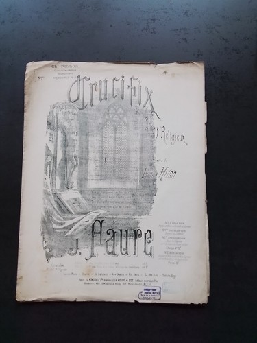 Partition ancienne faure - -, j.