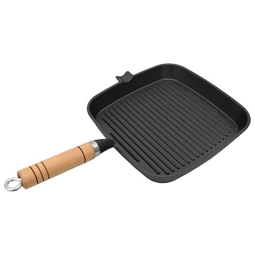 Poêle grill carrée fonte - poêle, en