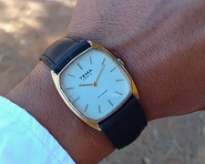 Vintage Yema watch Tank mechanic France watch Gold plated 1970s Rare Watch