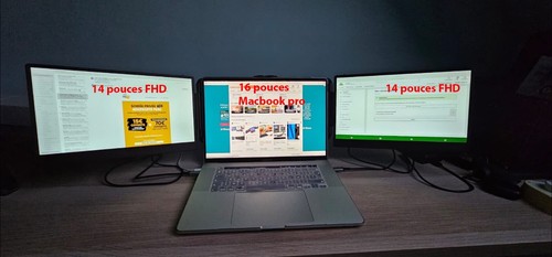 Triple moniteur portable pour - triple,