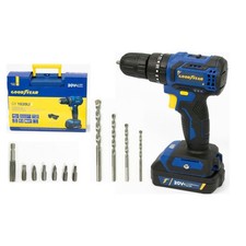 Perceuse visseuse à percussion 20V Brushless Batterie lithium 2,0Ah Couple 27 Nm