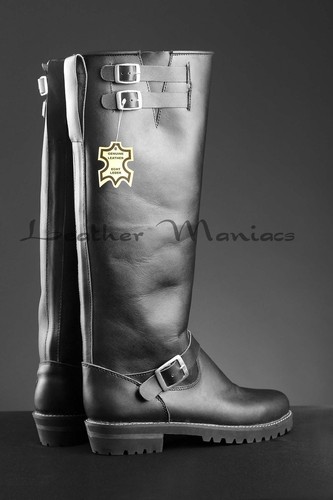 Haut bottes cuir - haut,