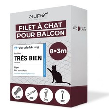 Filet de Protection Chat Balcon Résistant | Filet Sécurité Anti-Chute Durable...