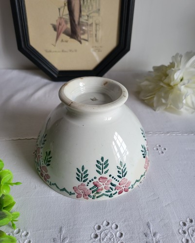 Bol ancien faïence décor - bol,