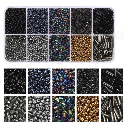 Perles rocaille verre - perles,