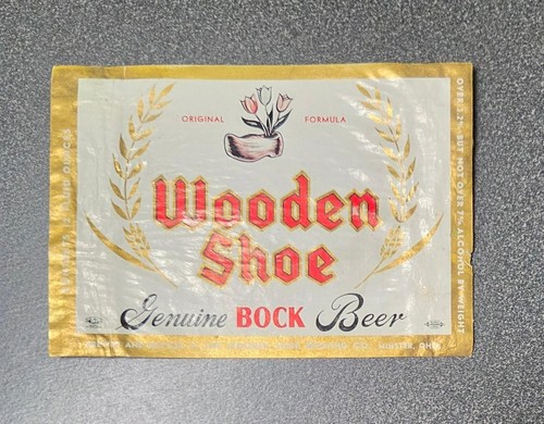 Wooden shoe bock beer - wooden, paper