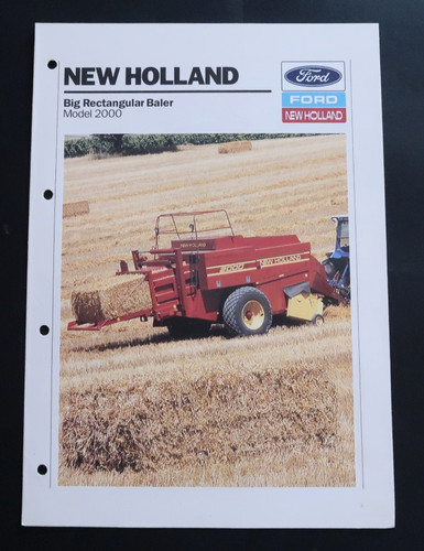 Brochure ford new holland big - brochure,