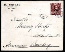 CHILE, SOBRE, DESEDE TALTAL A ALEMANIA,  ver descripción  (NEA259)