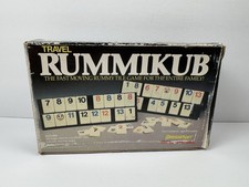 Vintage Miniature Rummikub 1985 Pressman Travel Size Tile Game EUC