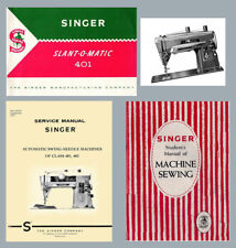 CD / PDF * Singer Slant-O-Matic 401 403 Instruction manual or Service / Parts