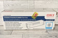 Okidata 43381903 C5500 C5650 C5800 Cyan Toner Cartridge 2K Yield New Open Box