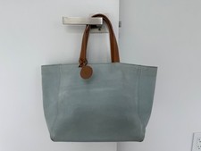 Loxwood light blue suede tote bag