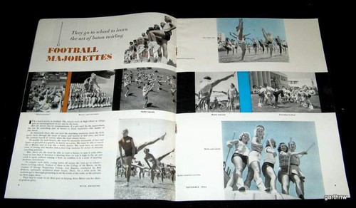 Football majorettes 1954 baton - football,