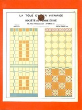 PARIS (IX°) STE DU VERRE ETIRE / CANVAS STEEL / ART NOUVEAU / ADVERTISING 1916