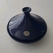 Emile Henry Moroccan Tagine Flame Cooking Vessel Cobalt Blue France 5532 (B3-CL)