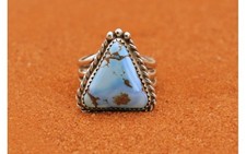 bague argent femme turquoise