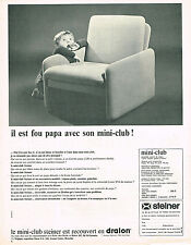 1967 ADVERTISING 094 STEINER Mini Club Seat Chair