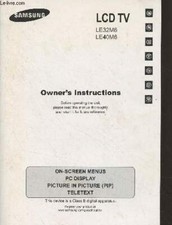 Samsung - LCD TV (LE32M6, LE40M6) Notice d'utilisation - Collecti