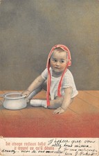 FANCY POSTCARD / REPRESENTATIVE OF BABIES / BABY / BEDROOM POT